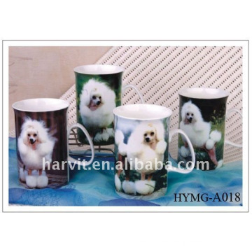 10oz Taza de café de cerámica de diseño perro para beber